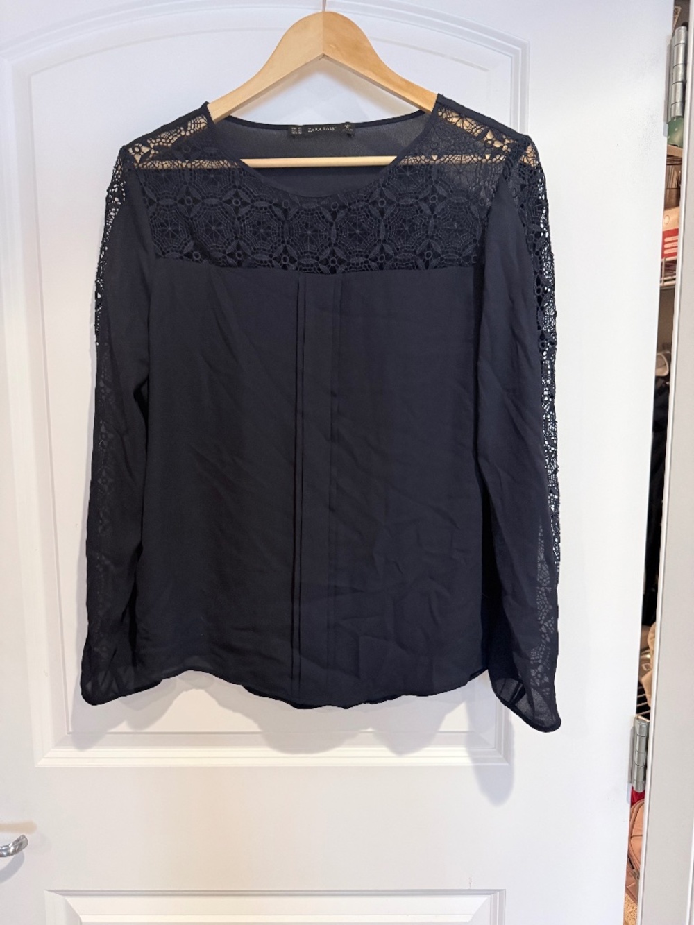 Zara - navy blue blouse XL